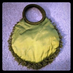 Silk and beaded bag